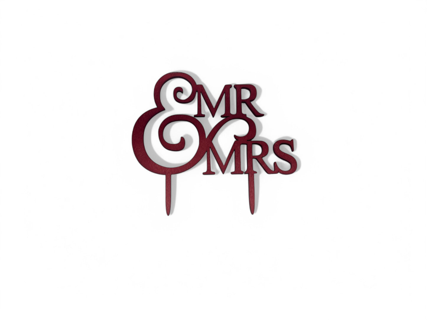 Mr. & Mrs Cupcake Topper