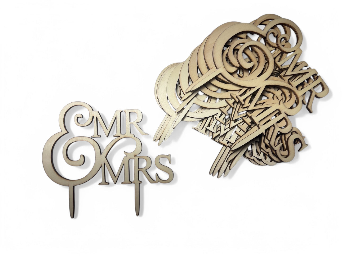 Mr. & Mrs Cupcake Topper